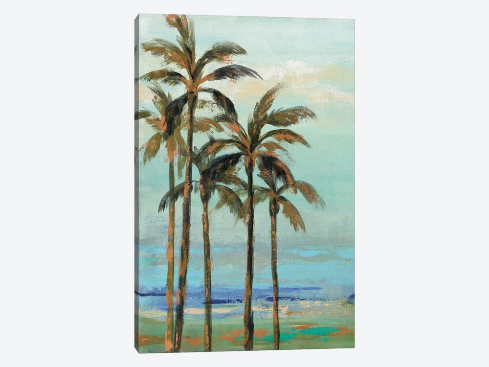 Copper Palms II by Silvia Vassileva 1-piece Canvas Print
