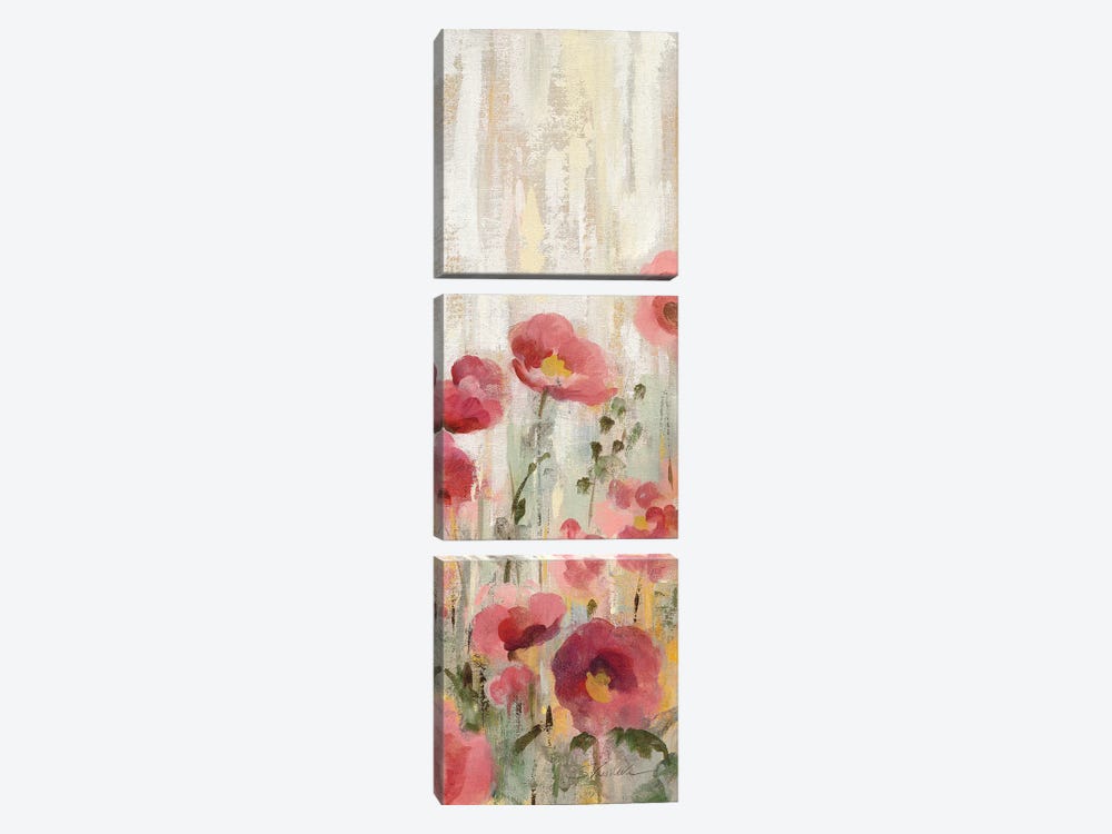 Sprinkled Flowers Panel II by Silvia Vassileva 3-piece Canvas Artwork