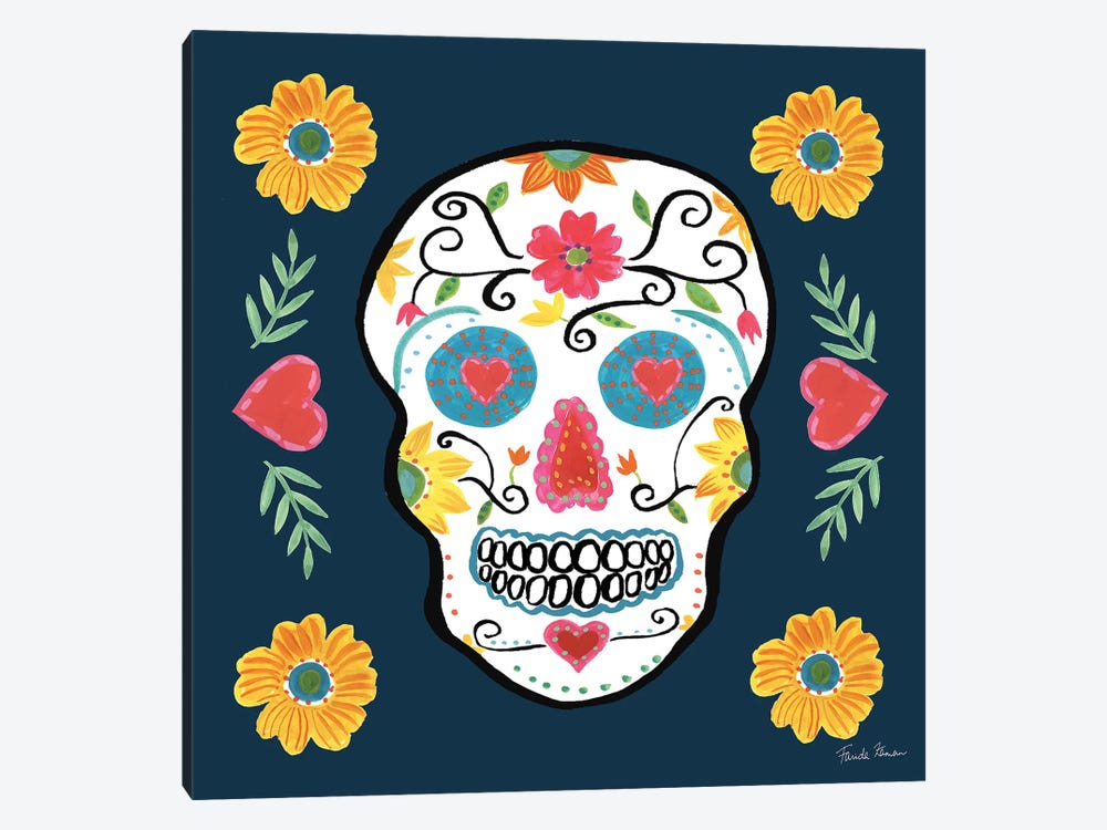 Day Of The Dead IV by Farida Zaman 1-piece Canvas Art Print