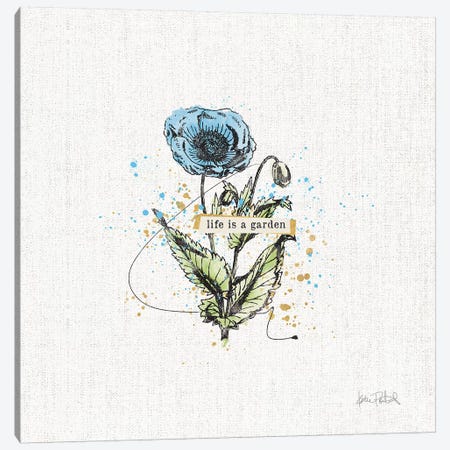 Thoughtful Blooms I Canvas Print #WAC9138} by Katie Pertiet Canvas Artwork