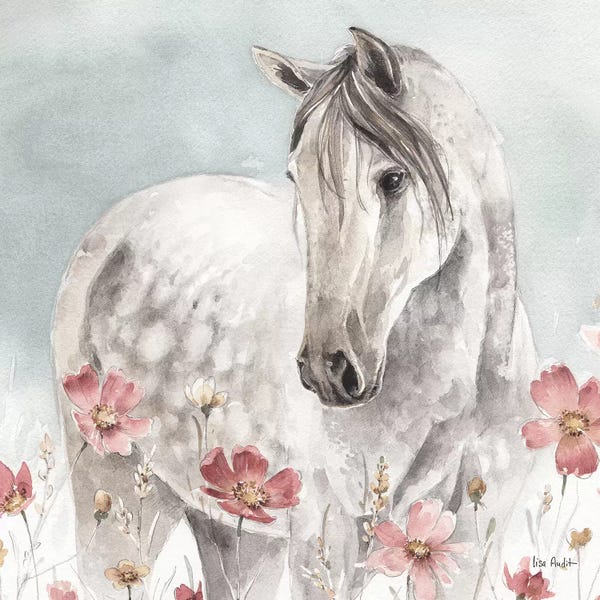 Nursery: Wild Horses IV by Lisa Audit