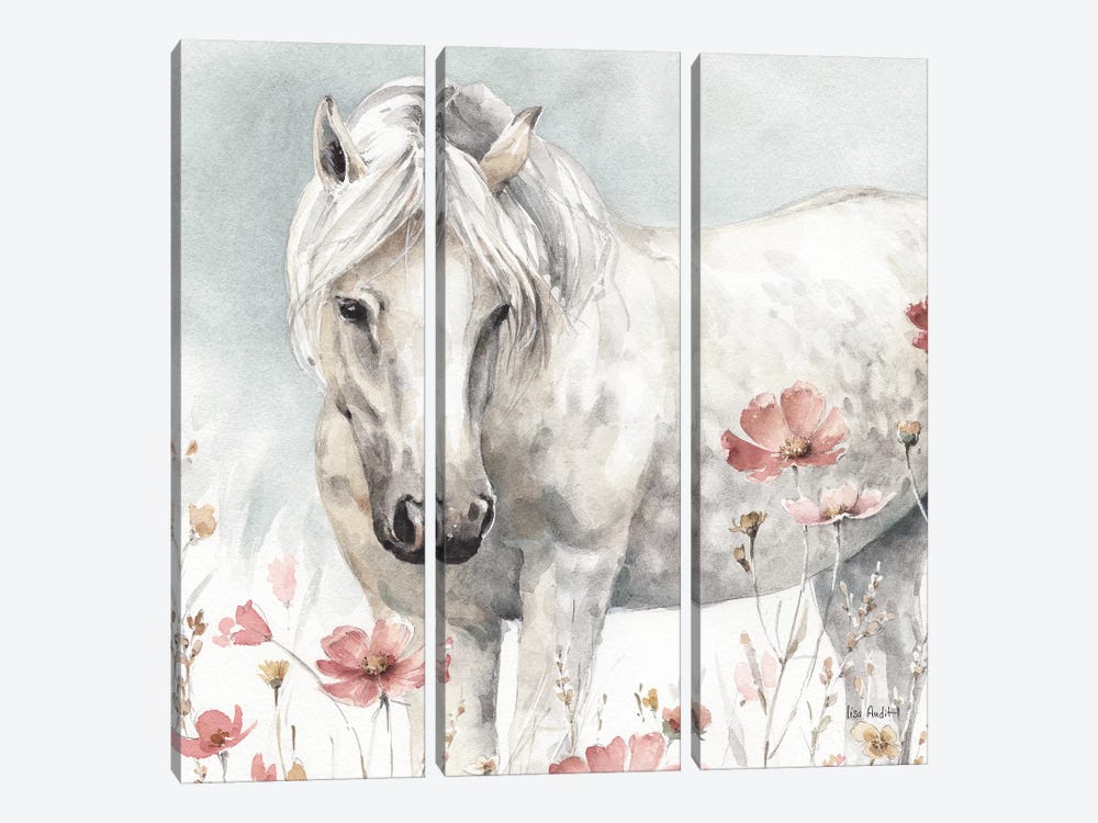 Wild Horses V by Lisa Audit 3-piece Canvas Wall Art