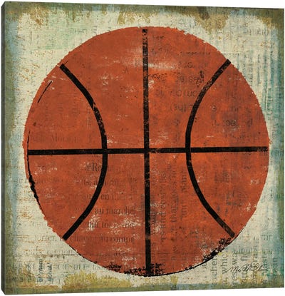 Ball II Canvas Art Print - Basketball Art
