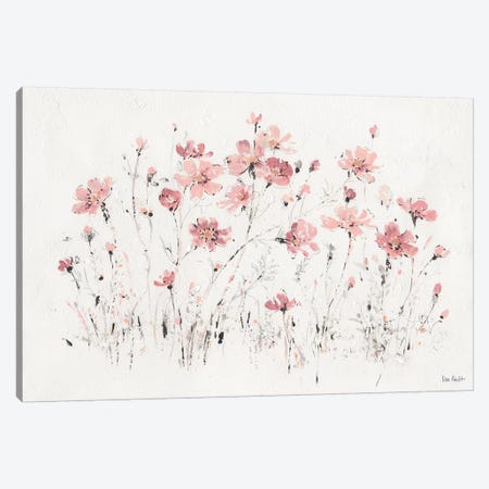 Wildflowers Pink I Canvas Print #WAC9160} by Lisa Audit Canvas Print