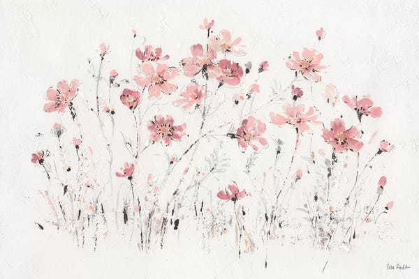Lisa Audit: Wildflowers Pink I by Lisa Audit