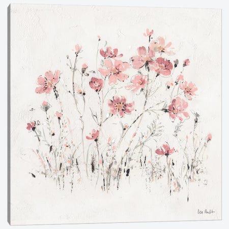 Wildflowers Pink II Canvas Print #WAC9161} by Lisa Audit Art Print