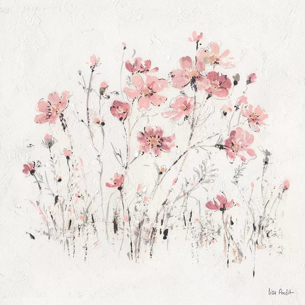 Wildflowers: Wildflowers Pink II by Lisa Audit