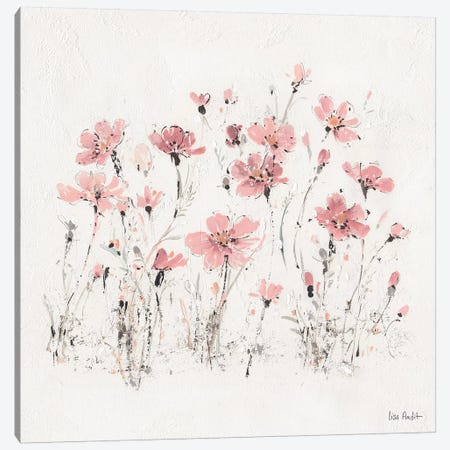 Wildflowers Pink III Canvas Print #WAC9162} by Lisa Audit Art Print