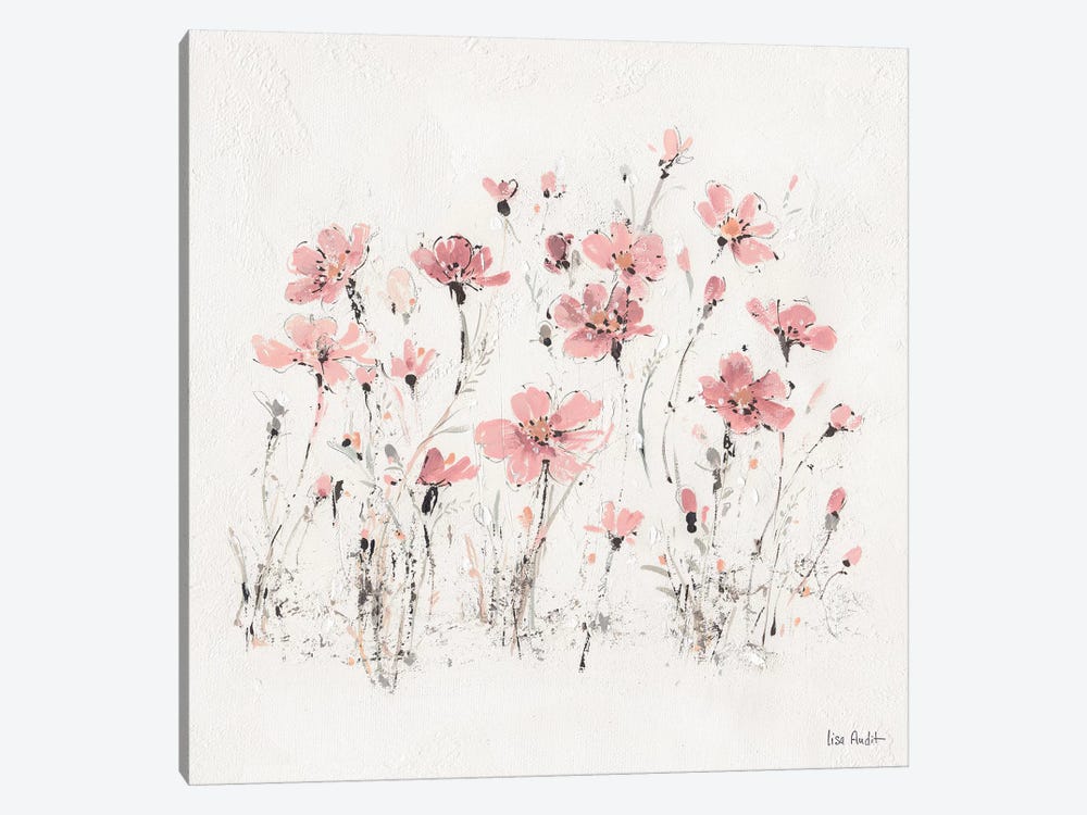 Wildflowers Pink III by Lisa Audit 1-piece Canvas Artwork