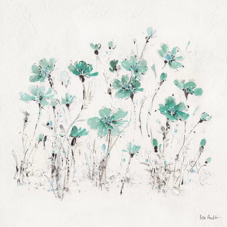 Wildflowers Turquoise III