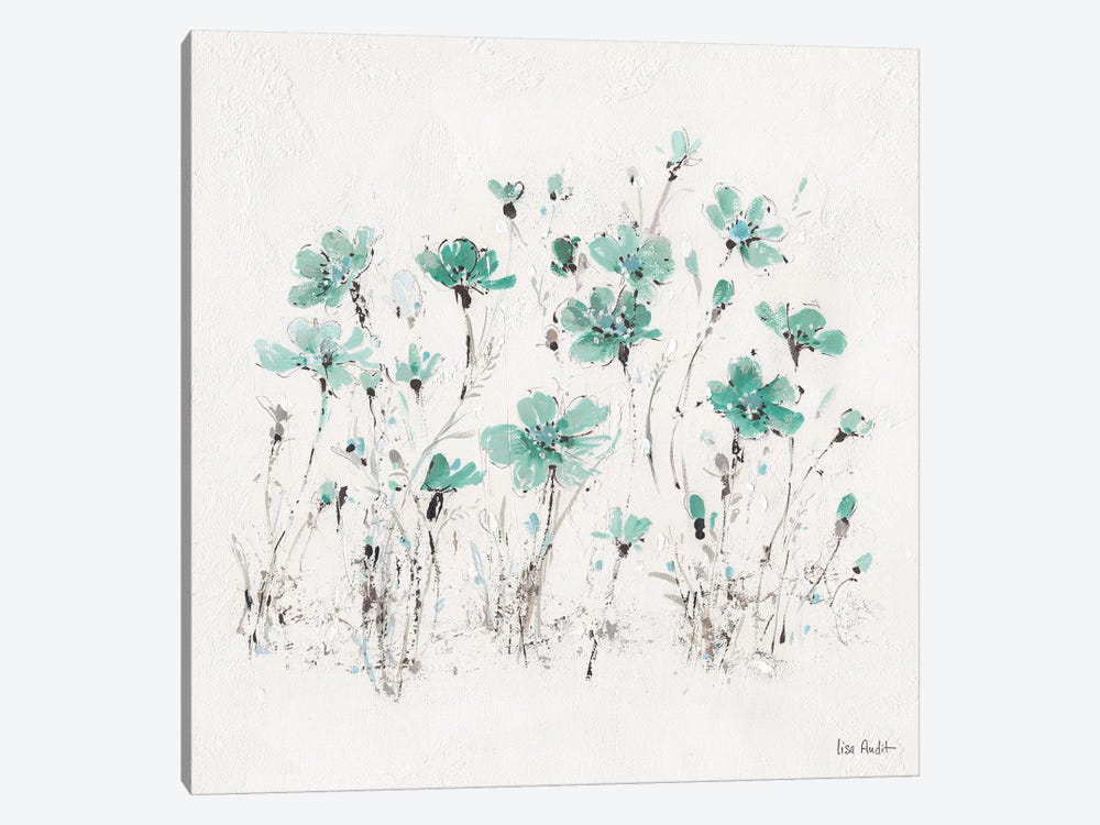 Wildflowers Turquoise III by Lisa Audit 1-piece Art Print