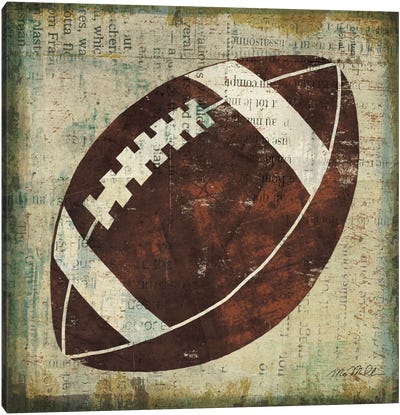 Ball III Canvas Art Print - Football Art