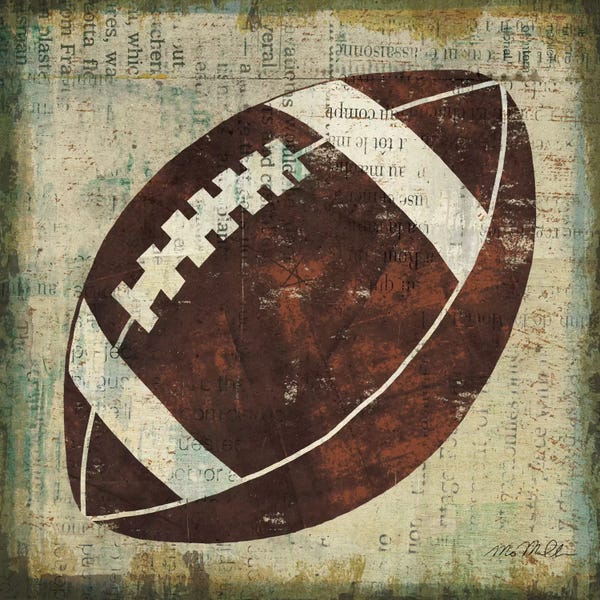 Kids Sports Art: Ball III by Michael Mullan