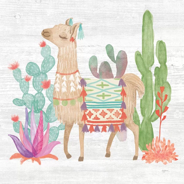 Cacti: Lovely Llamas IV by Mary Urban