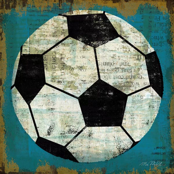 Kids Sports Art: Ball IV by Michael Mullan