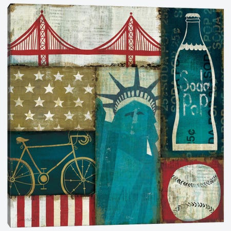 American Pop I Canvas Print #WAC918} by Michael Mullan Canvas Wall Art