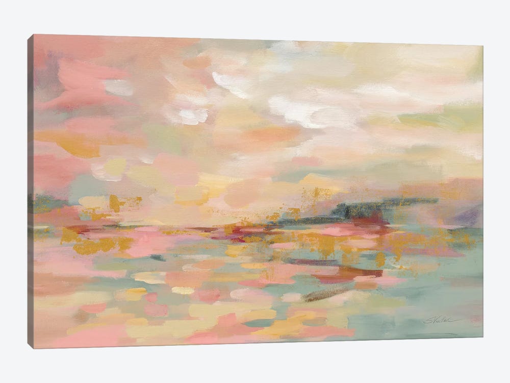 Pink Waves by Silvia Vassileva 1-piece Canvas Print