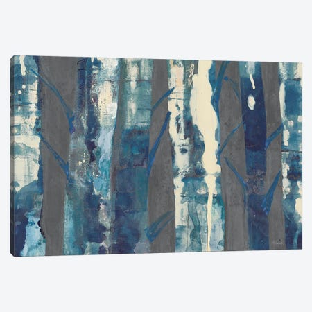 Deep Woods III, Indigo On Gray Canvas Print #WAC9214} by Albena Hristova Canvas Artwork