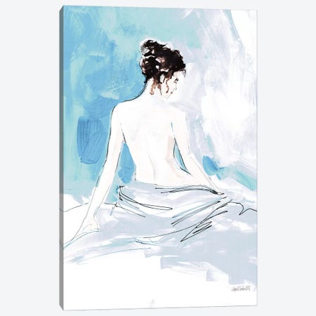 Nude I, Blue Canvas Print #WAC9217} by Anne Tavoletti Canvas Artwork
