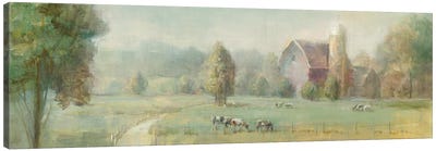 Tranquil Farm Canvas Art Print - Field, Grassland & Meadow Art