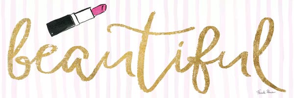 Farida Zaman: Think Pink IV, Gold by Farida Zaman