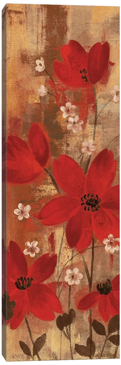 Floral Symphony Red I Canvas Art Print - Silvia Vassileva