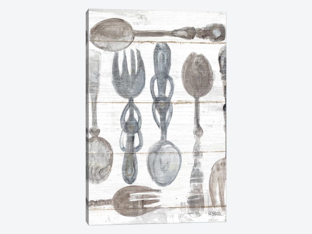Spoons And Forks III Neutral 1-piece Canvas Artwork