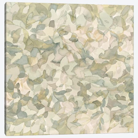 Leafy Abstract Circle II Blush Gray Canvas Print #WAC9305} by Danhui Nai Canvas Wall Art