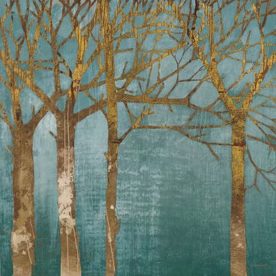 Golden Day Turquoise by Kathrine Lovell art print