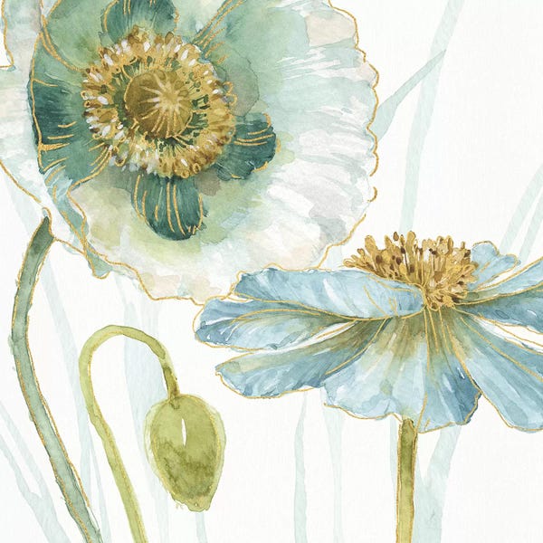 Watercolor Flowers: My Greenhouse Flowers V by Lisa Audit