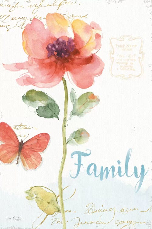 Rainbow Seeds Floral IX Family by Lisa Audit wall art