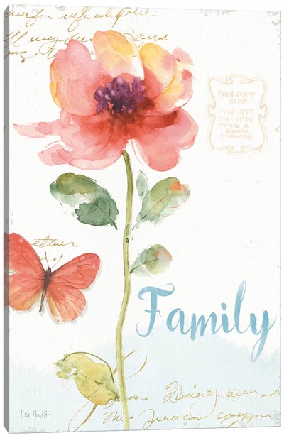 Rainbow Seeds Floral IX Family Canvas Art Print - Lisa Audit