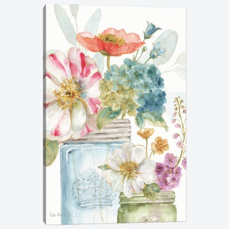 Rainbow Seeds Flowers IX Canvas Print #WAC9371} by Lisa Audit Canvas Artwork