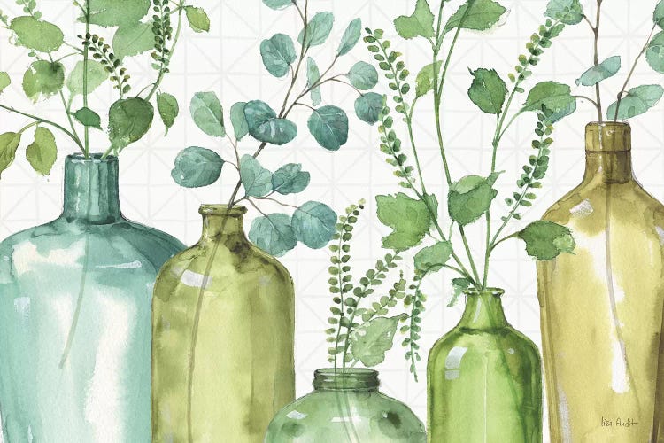Mixed Greens L by Lisa Audit wall art