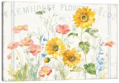 Floursack Florals I Canvas Art Print - Danhui Nai