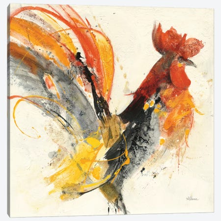 Festive Rooster I Canvas Print #WAC9435} by Albena Hristova Canvas Art