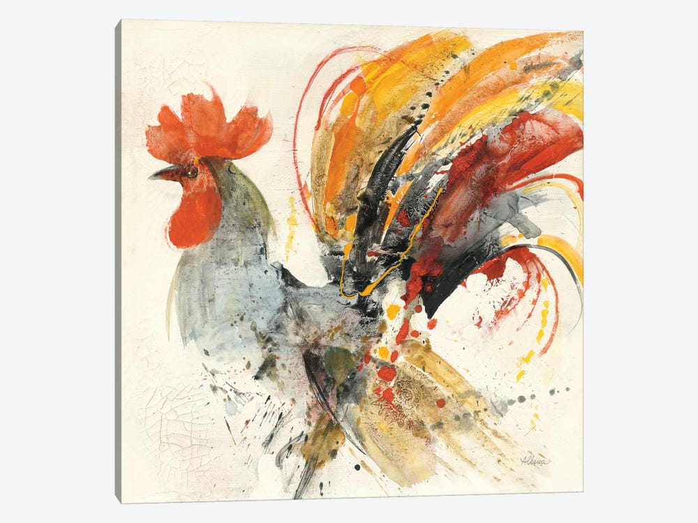 Festive Rooster II by Albena Hristova 1-piece Art Print