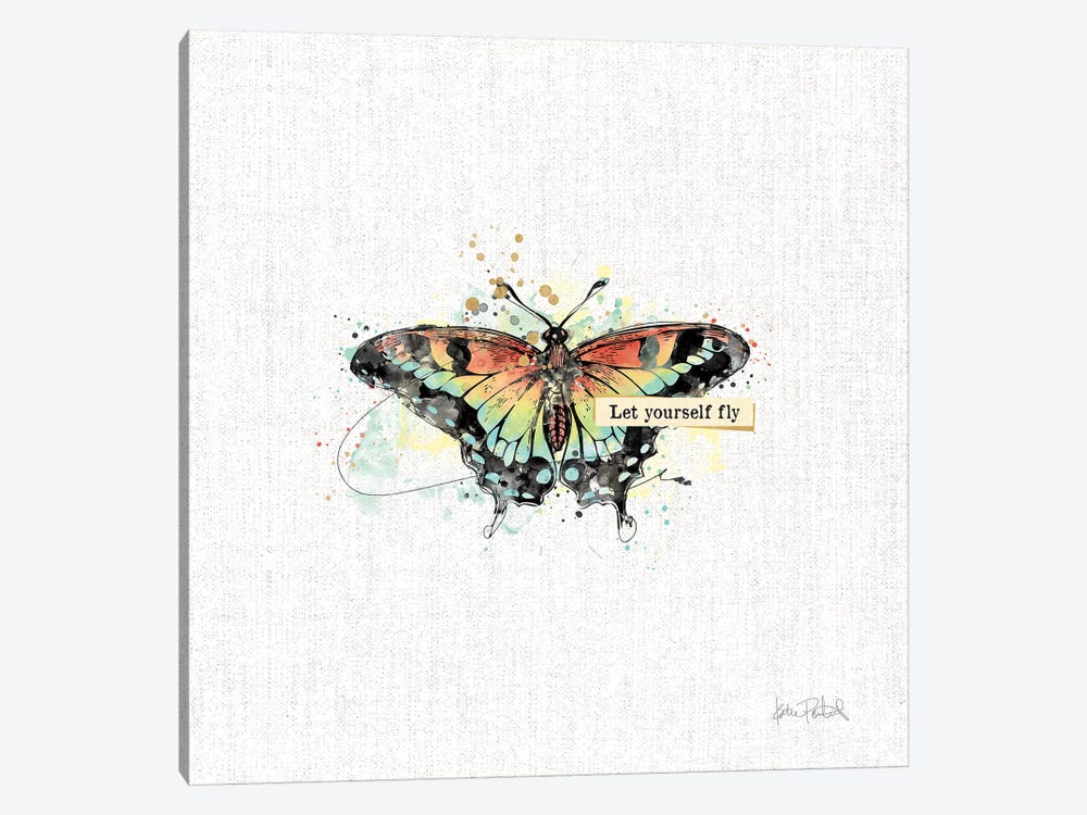 Thoughtful Butterflies IV 1-piece Canvas Art Print