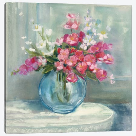 Spring Bouquet I Canvas Print #WAC9466} by Carol Rowan Art Print