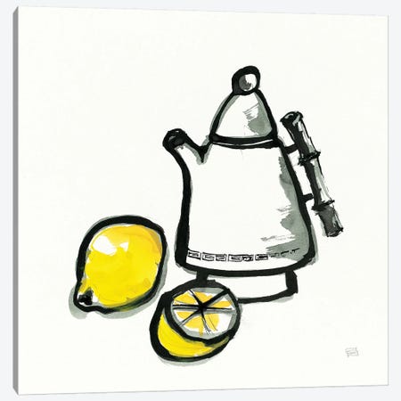 Tea and Lemons Canvas Print #WAC9477} by Chris Paschke Canvas Wall Art