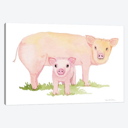 Life on the Farm: Animal Element IV Canvas Print #WAC9533} by Kathleen Parr McKenna Canvas Wall Art