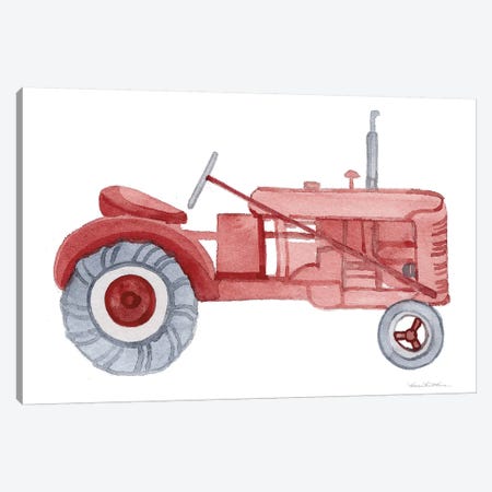 Life on the Farm: Tractor Element Canvas Print #WAC9537} by Kathleen Parr McKenna Canvas Print