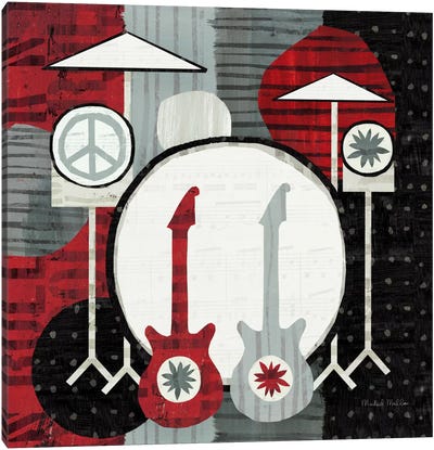 Rock 'n Roll Drums Canvas Art Print