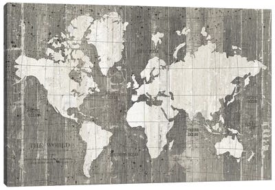 Old World Map Canvas Art Print - Rustic Décor
