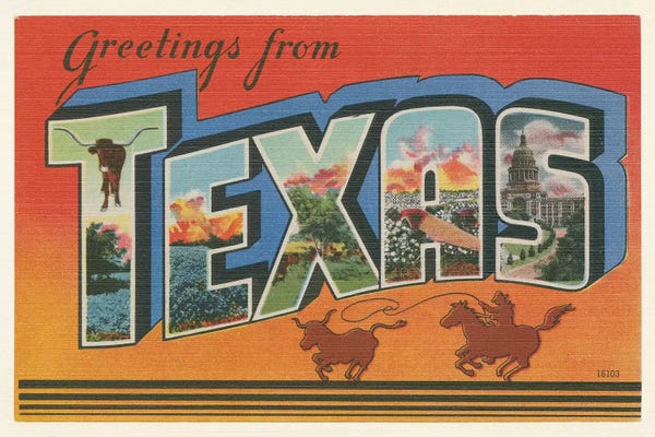 Exploration: Greetings from Texas v2 by Wild Apple Portfolio