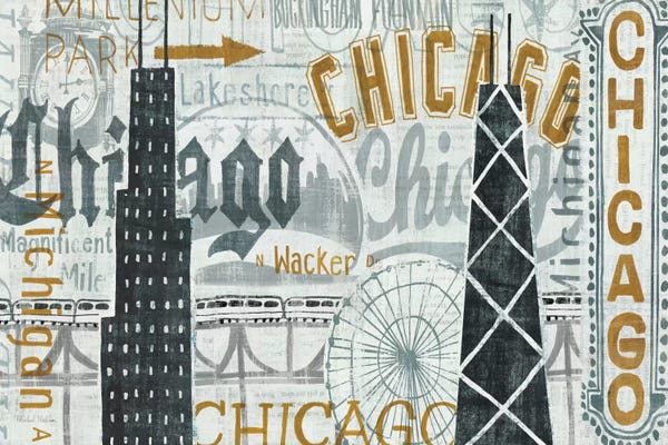 Chicago: Hey Chicago Vintage by Michael Mullan