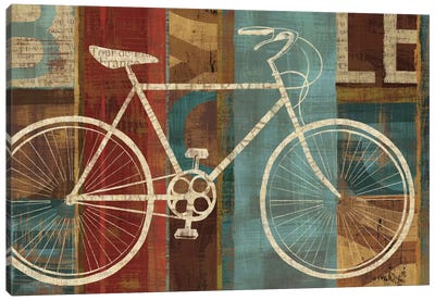 Breaking Away Canvas Art Print - Bicycle Art
