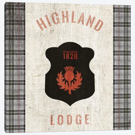 Tartan Lodge Shield I Canvas Print #WAC9650} by Wild Apple Portfolio Canvas Print