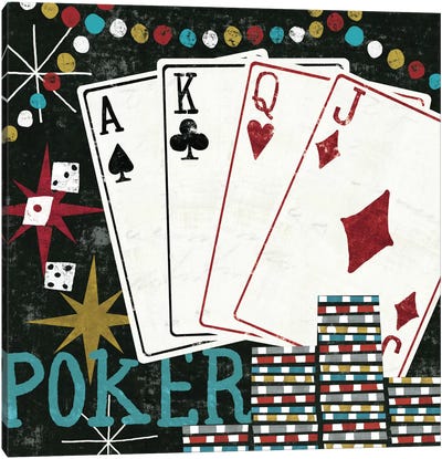 Vegas - Cards Canvas Art Print - Gambling