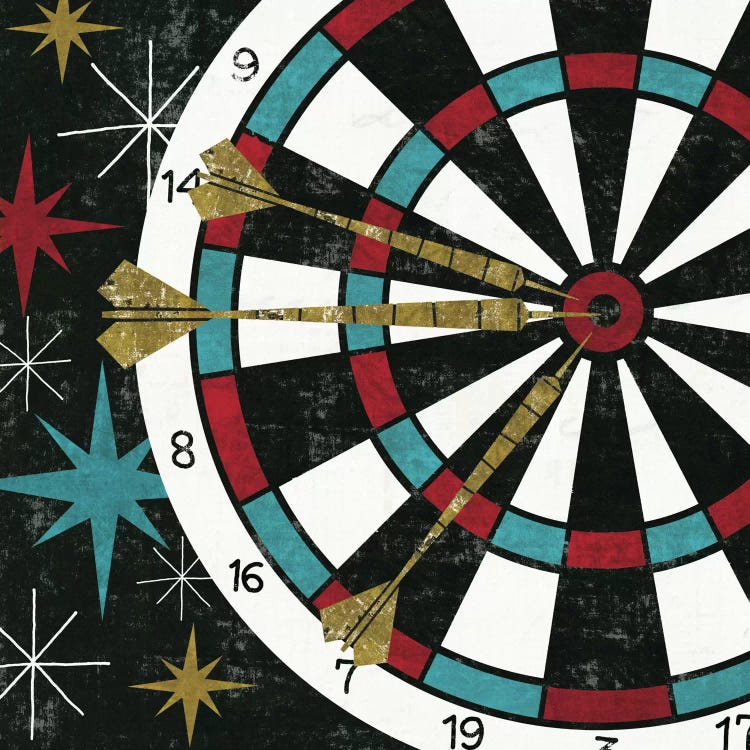 Vegas - Darts by Michael Mullan wall art